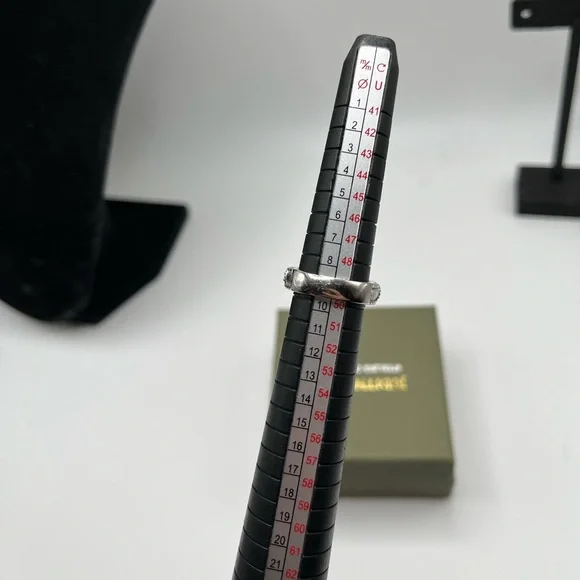 Judith Ripka Sterling Diamonique Ruby Ring Size 5 - Picture 8 of 11